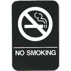 Image of product ADA SIGN 6" X 9" "NO SMOKING"