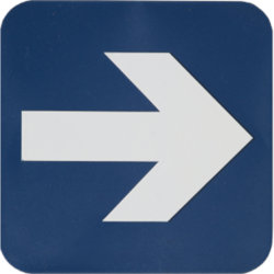 Image of product ADA SIGN 6" X 9" (ARROW)#320178