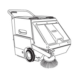 Image of product Manual Tennant 1186E Walking Sweeper-Scrubber