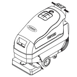 Image of product Manual Tennant 1510 Carpet Extractor