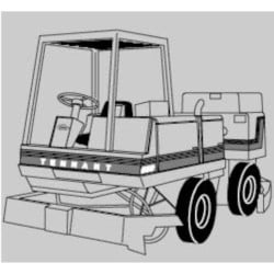 Image of product Manual Tennant 550 Diesel Rider Scrubber