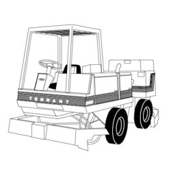 Image of product Manual Tennant 550 Gas-LPG Rider Scrubber