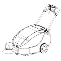 Image of product Manual Tennant S5 Battery Push Sweeper