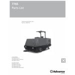 manual advance-kent parts manual for this machine