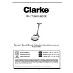 manual clarke parts manual for this machine