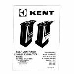 manual kent euroclean parts manual for this machin