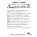 manual parts manual for this machine