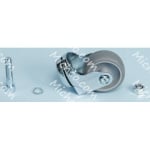 wheel castor d.75x32 galv. kit