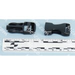sternum strap buckle (latch and keeper)