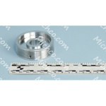 pulley, drive belt, cyl scrubdeck