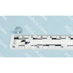 nut, hex, jam, m5 x 3.5, zinc