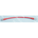 cable, 06ga 12.0l red .25ring /.38r
