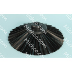 brush, 9.5 in, nylon black