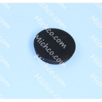 plug, dome 2" black