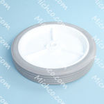wheel, 10-inch, white plastic, colt