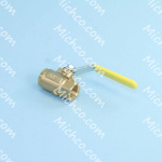 ball valve, brs, pan mount, 0.5 inc