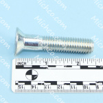 screw, flt, soc, .50-13 x 2.50, al