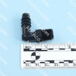 90 degree fitting, black polyethyle