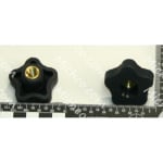 knob, star, 1.50d 5ear, .31-18 thru