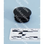 plug finned d.22 plastic black