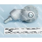wheel castor d.42 w/stem plastic