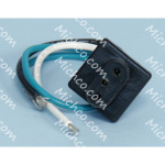 receptacle, female w/leads