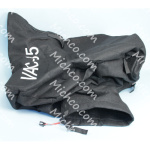bag, black poly felt w/o plate