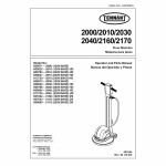manual tennant parts manual for this machine