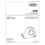 manual tennant parts manual for this machine