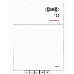 manual tennant parts manual for this machine