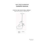 manual parts manual for this machine