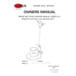 manual parts manual for this machine