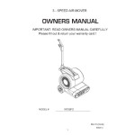 manual parts manual for this machine